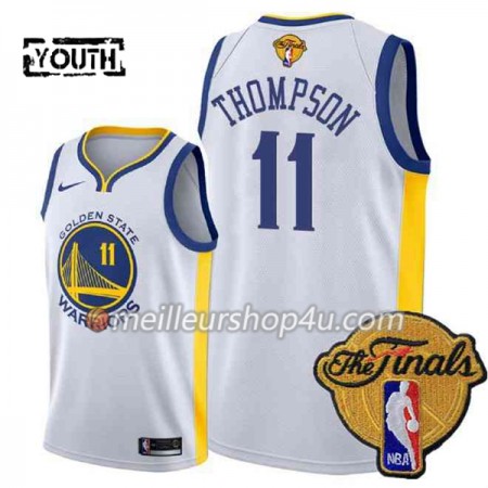 Maillot Basket Enfant Golden State Warriors Klay Thompson 11 2018 NBA Finals Nike Blanc Swingman